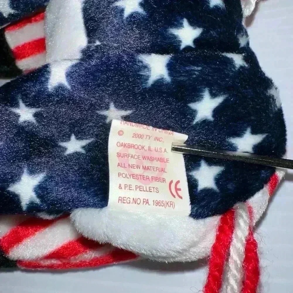 New!Lefty & Righty 2000 Ty Beanie Babies Original Tags Stars & Stripes Election! - Picture 10 of 16